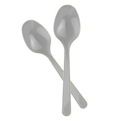 Gümüş Plastik Kaşık - Kikajoy
