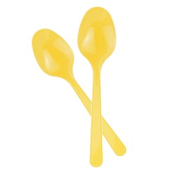 Sarı Plastik Kaşık - Kikajoy