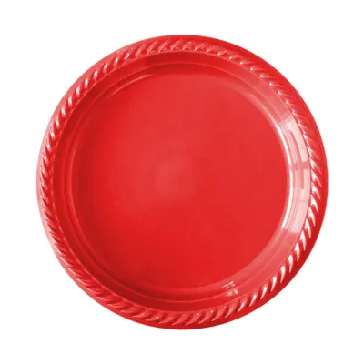 Kırmızı Plastik Tabak - 1