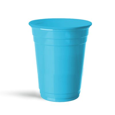 Turquoise Plastic Cups - 1