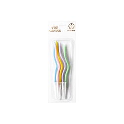 Twisted Macaron Colored Birthday Candle Set - 2