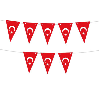 Ay Yıldız Üçgen Flama Süsleme Seti - 2