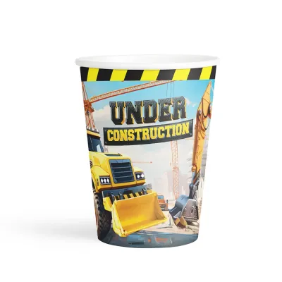 Under Construction Paper Cups - 1
