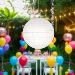 White Chinese Paper Lantern 20 cm - 1