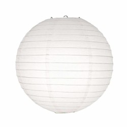 White Chinese Paper Lantern 25 cm - (1)