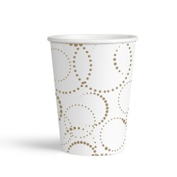 White Elegant Paper Cups - Kikajoy