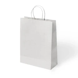 White Paper Bags with Twisted Handles - 1