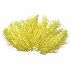 Yellow Craft Rooster Feathers - Kikajoy (1)
