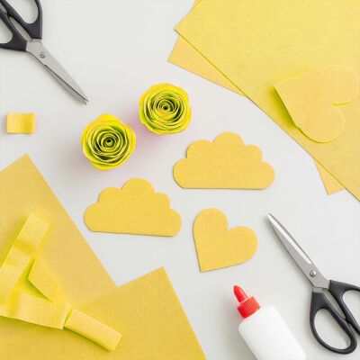 Yellow Crepe Paper - 1