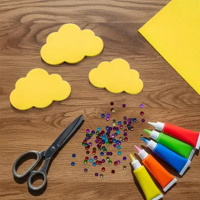 Yellow EVA Craft Foam Sheet - 1